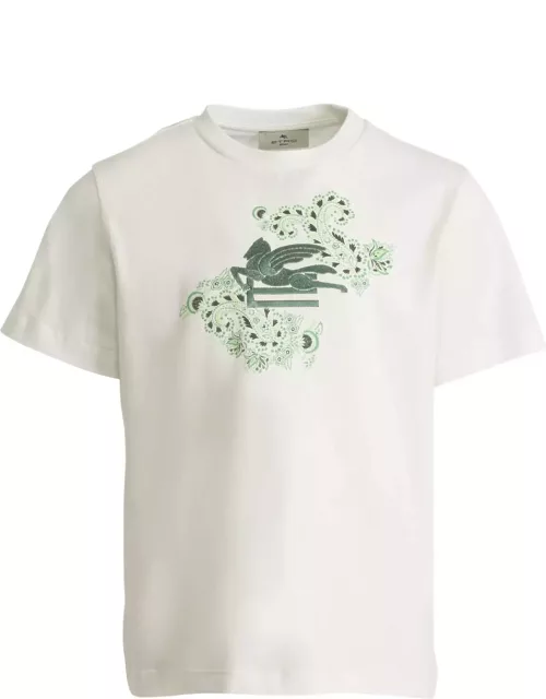Etro T-shirt With Pegasus Motif