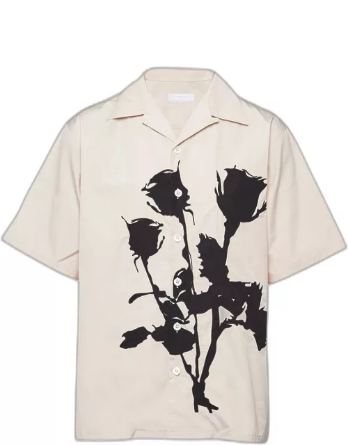 Men's Floral-Print Bowling Shirt
