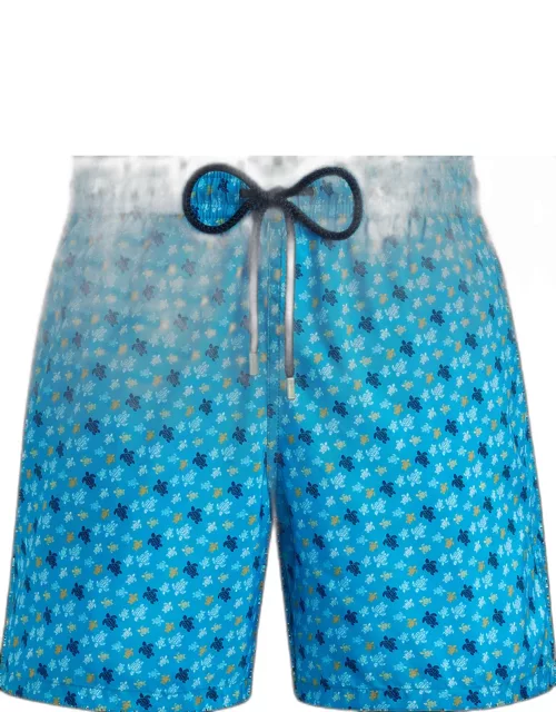 Men Ultra-light And Packable Swim Trunks Micro Ronde Des Tortues Rainbow - Swimming Trunk - Mahina - Blue