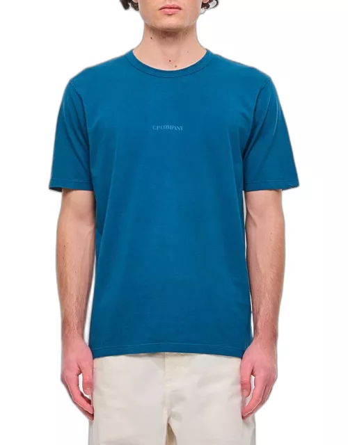 C.P. Company Jersey Resist Dyed Logo T-shirt Blue