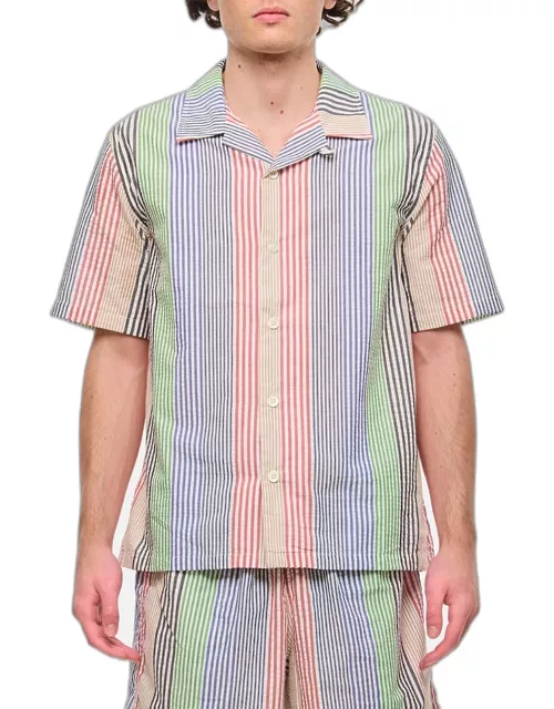 Howlin Shortsleeve Cotton Shirt Multicolor