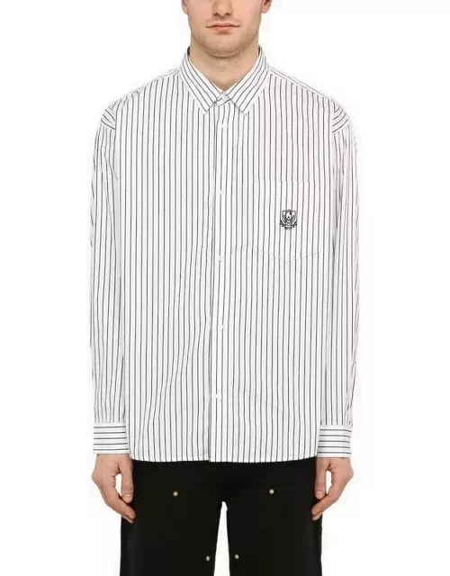 White/black striped Linus L/S shirt