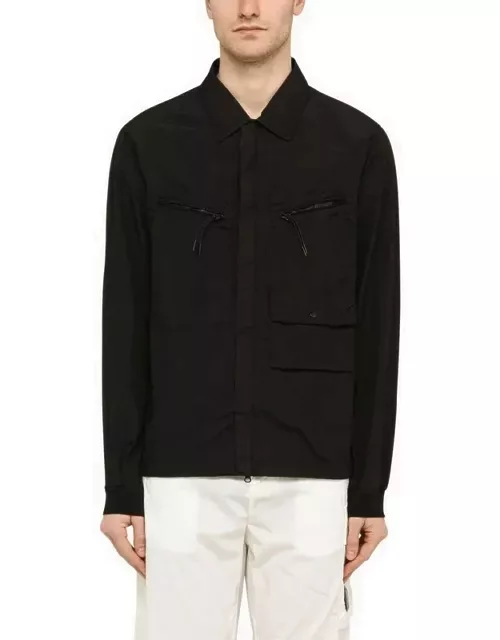 Lightweight black nylon jacket