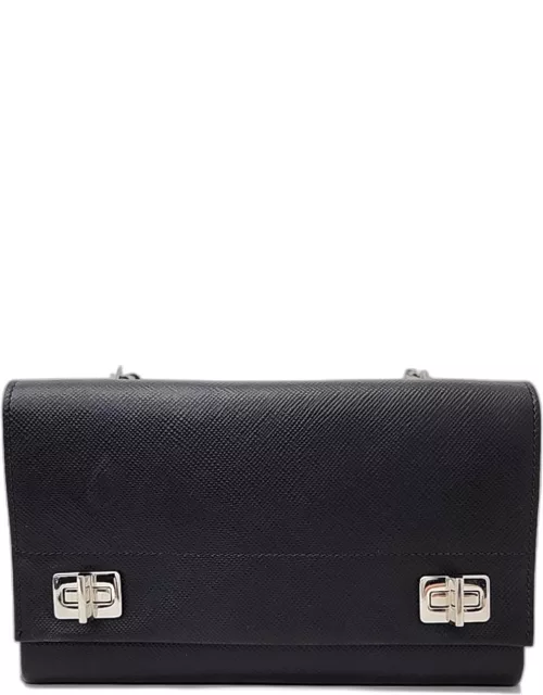 Prada Saffiano Chain Shoulder Bag (BT0992)