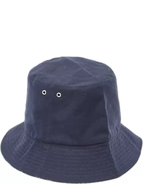 Dior Navy Blue Oblique Reversible Teddy-D Brim Bucket Hat