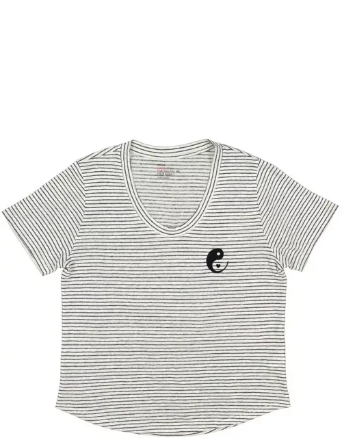 LEON & HARPER Tizia Linen T-Shirt - Grey