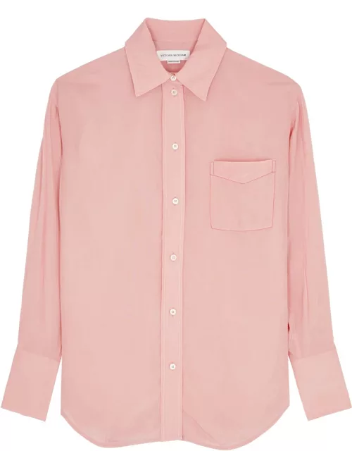 Victoria Beckham Crinkled Cady Shirt - Pink - 8 (UK8 / S)