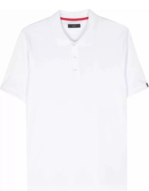 Fay Short-sleeved Polo Shirt In Cotton Jersey