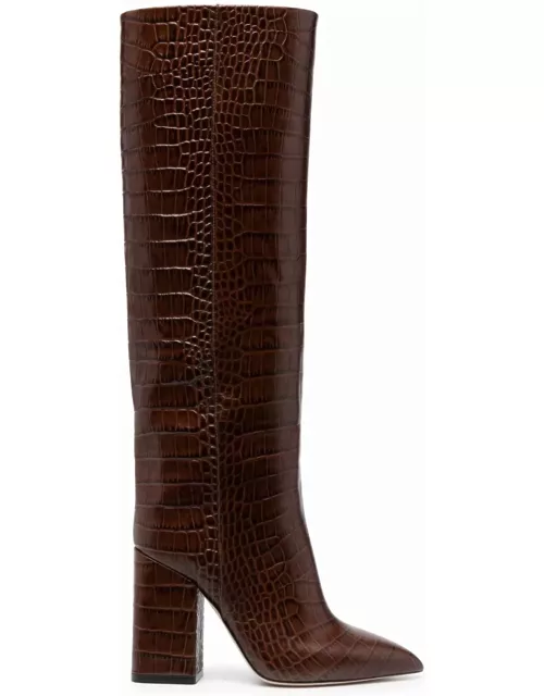 Paris Texas Anja Brown Leather Boot