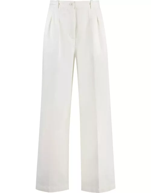 A.P.C. White Cotton Pant