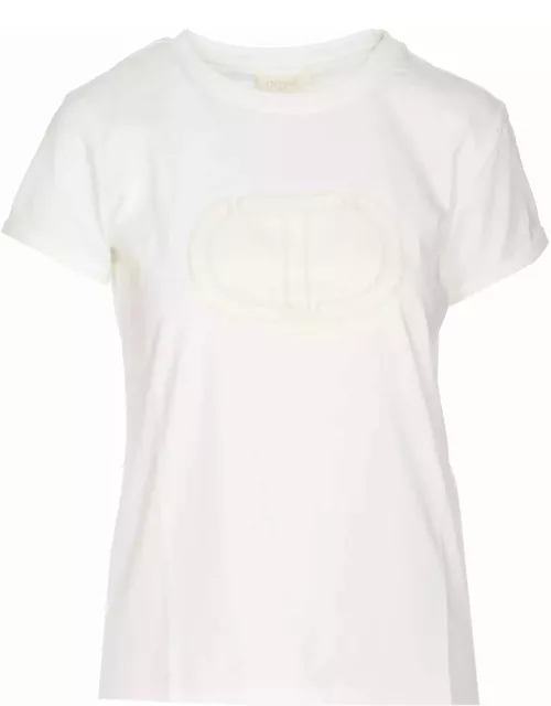 TwinSet Oval T Embroidered Logo T-shirt