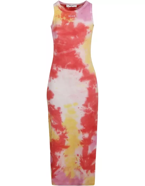 MSGM Sleeveless Colored Long Dres