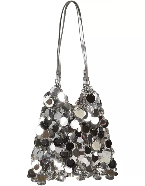 Paco Rabanne Embellished Metallic Shoulder Bag