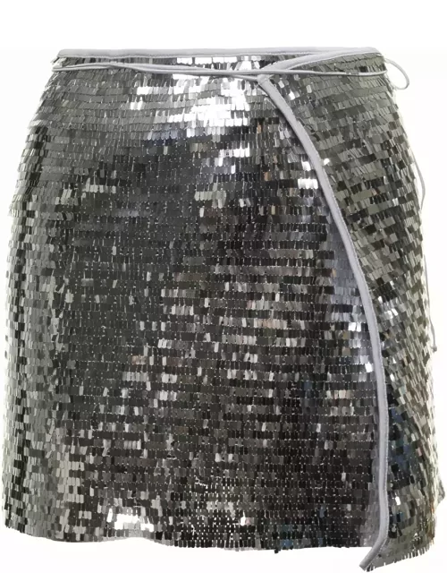 Oseree Sequined Skirt