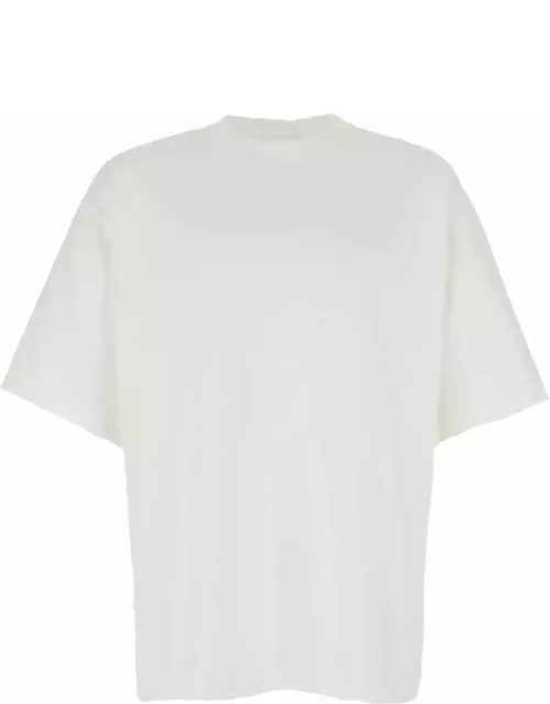 Axel Arigato White Crew Neck T-shirt In Cotton Man