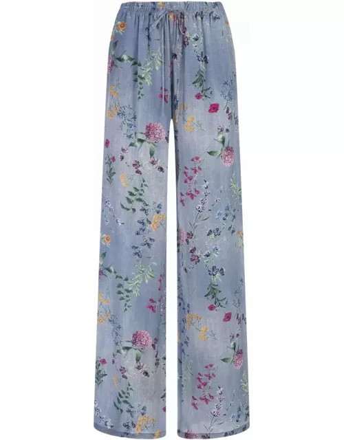 Ermanno Scervino Palazzo Joggers With Floral Print