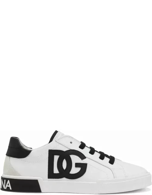 Dolce & Gabbana White Calf Leather Sneaker