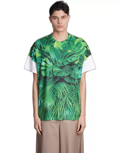 Comme Des Garçons Homme Plus T-shirt In Green Polyester