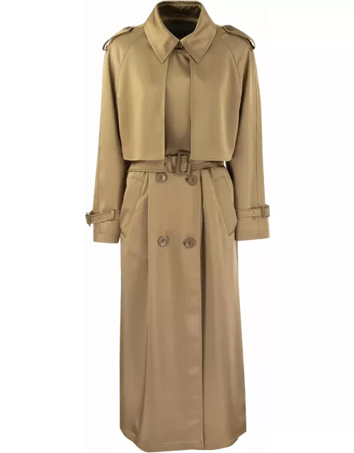 Herno Double-breasted Waterproof Trench Coat
