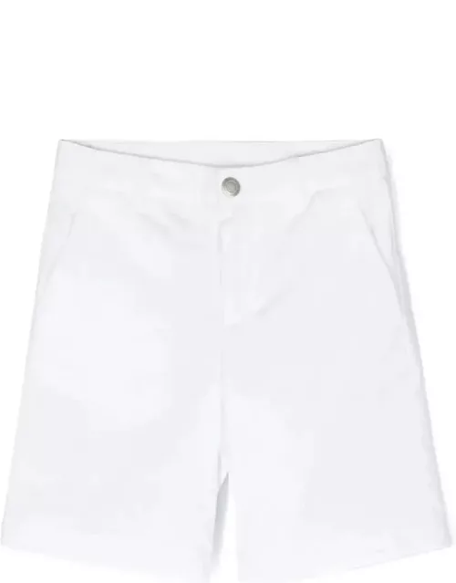 Dondup White Stretch Cotton Bermuda Short