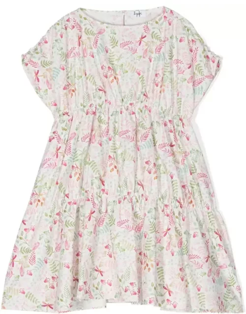 Il Gufo Dress With Pink Pepper Exclusive Print Design