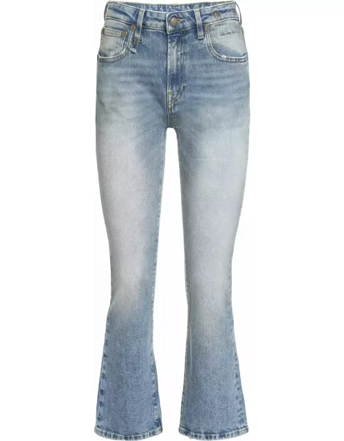 R13 Cropped Flared Jean