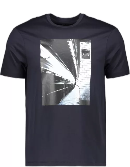 Armani Exchange Printed Cotton T-shirt