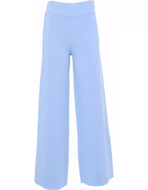 Parosh Light Blue Flared Trouser