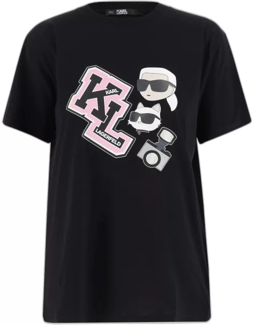 Karl Lagerfeld Cotton T-shirt With Logo