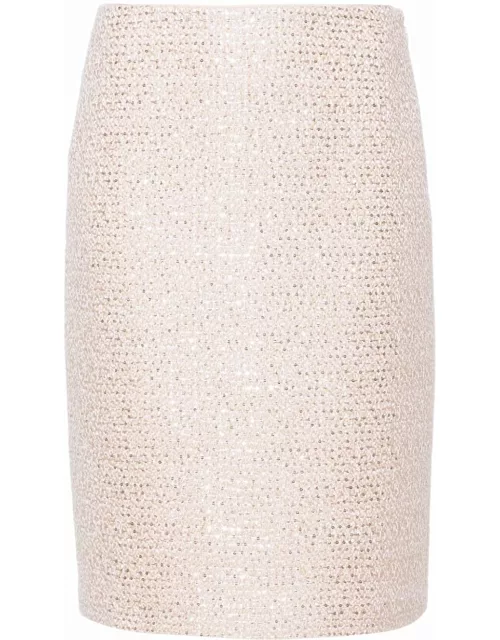 TwinSet Boucle Pencil Skirt