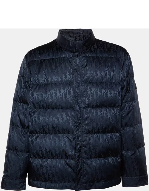 Dior Homme Black Oblique Technical Jacquard Quilted Jacket
