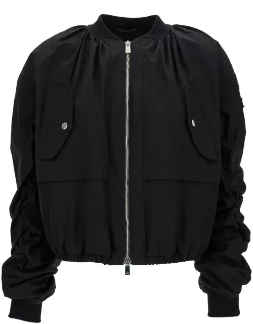 TATRAS Bomber Jacket With Curled Sleeves In Technical Fabric Woman