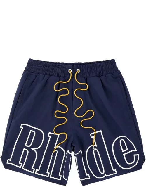 Rhude Logo-print Nylon Shorts - Navy