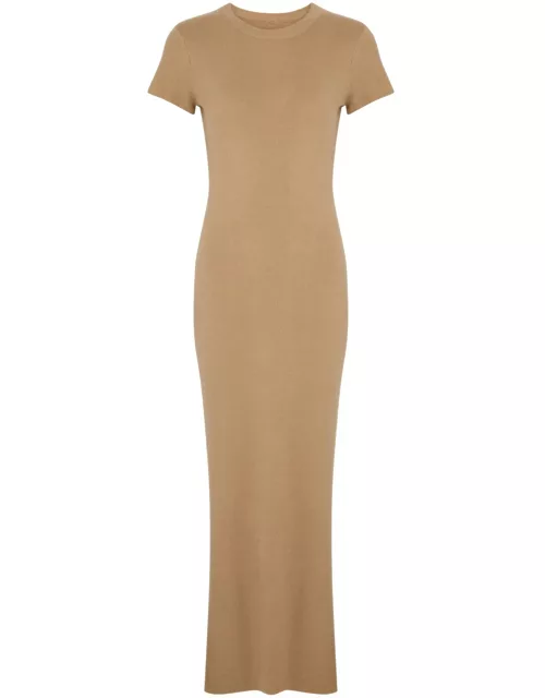 Aexae Cashmere Midi Dress - Tan - L (UK14 / L)