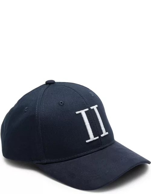 Les Deux Embroidered Twill cap - Blue