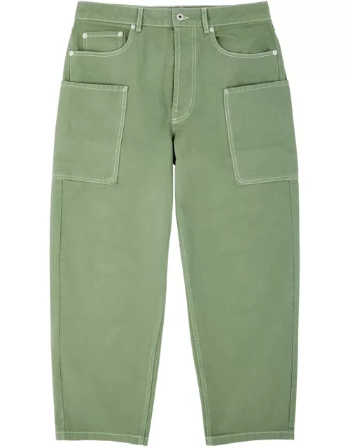 Kenzo Carpenter Straight-leg Cargo Jeans - Green - (W30 / S)