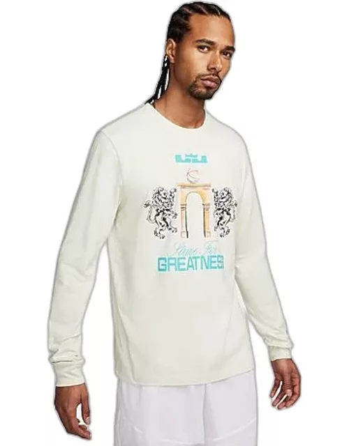 Men's Nike LeBron Strive for Greatness Graphic Long-Sleeve T-Shirt