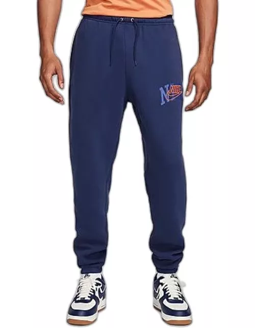 Men's Nike Club Fleece Arched Varsity Graphic Cuffed Sweatpant