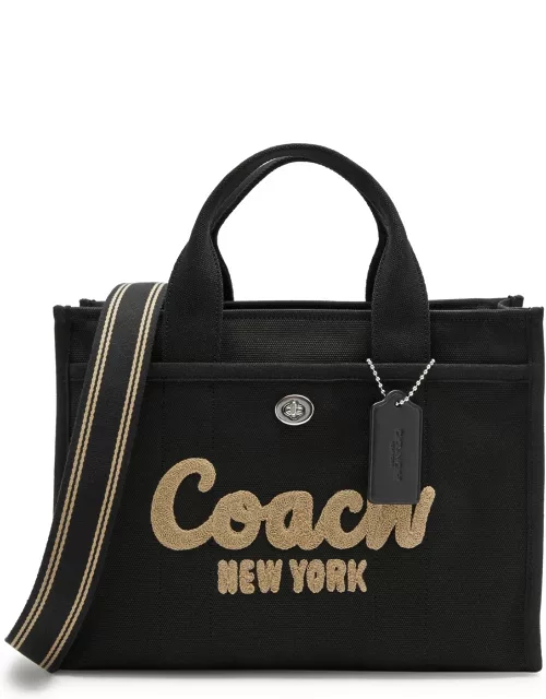 Coach Cargo Logo-embroidered Canvas Tote - Black