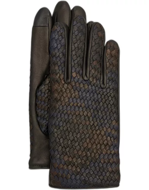 Men's Woven Leather Glove