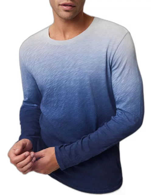 Men's Ombre Slub Jersey Long-Sleeve T-Shirt