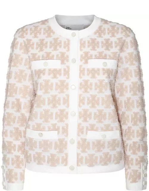 Tory Burch Double T-monogram Buttoned Cardigan