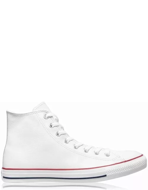 Converse All Star Leather Hi Top Trainers - White