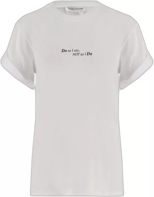 Victoria Beckham Cotton T-shirt With Print