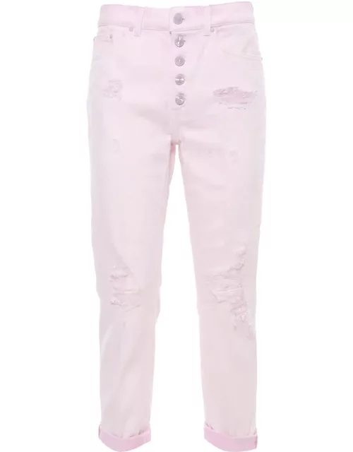 Dondup Frayed Pink Jean