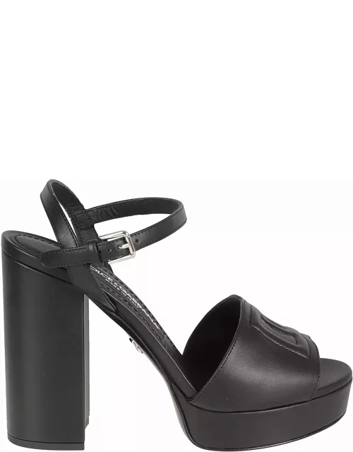 Dolce & Gabbana Ankle Strap Block Heel Sandal