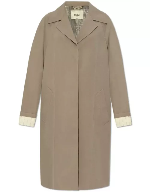 Fendi Single Breasted Long Coat