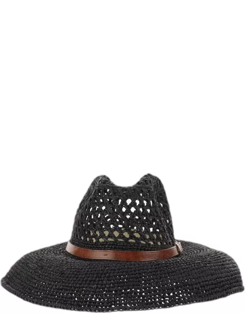 Ibeliv Raffia Hat With Leather Strap
