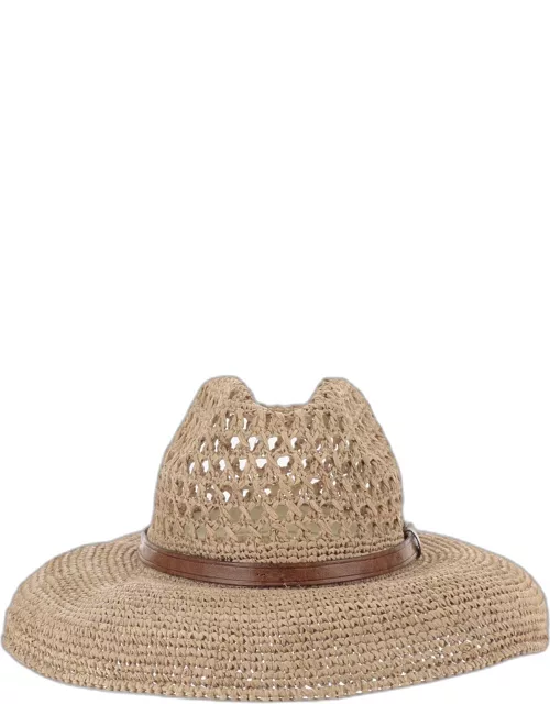 Ibeliv Raffia Hat With Leather Strap