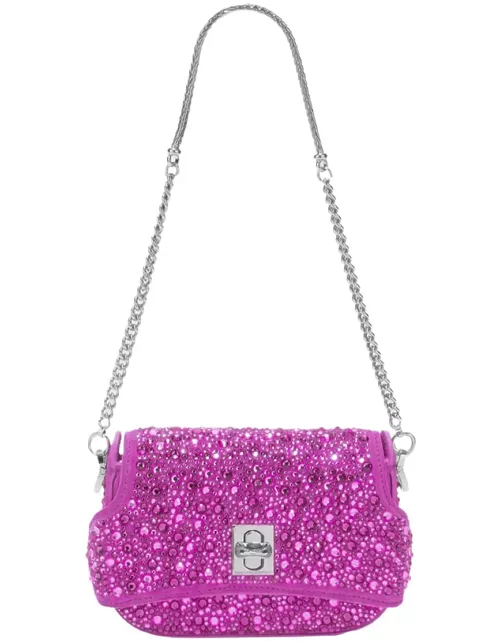 Ermanno Scervino Fuchsia Audrey Bag With Crystal